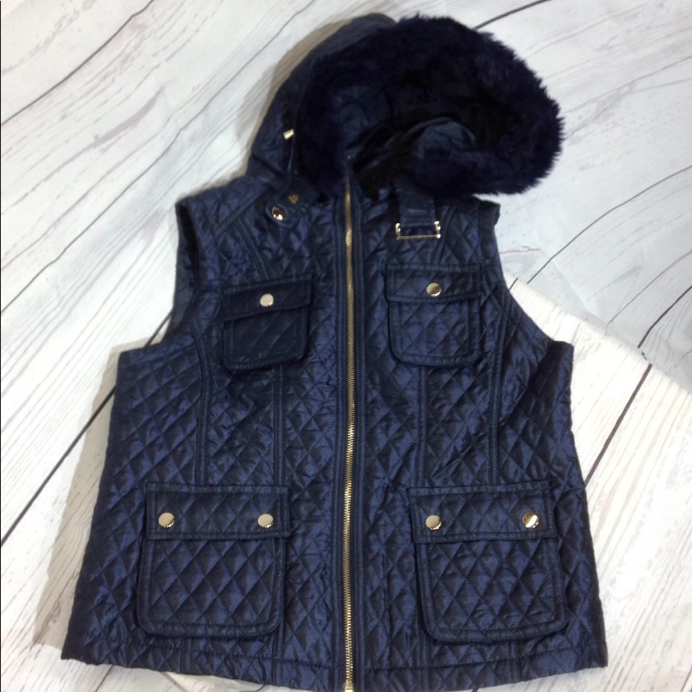 Bella Donna Women's Quilted Hooded Vest Size M